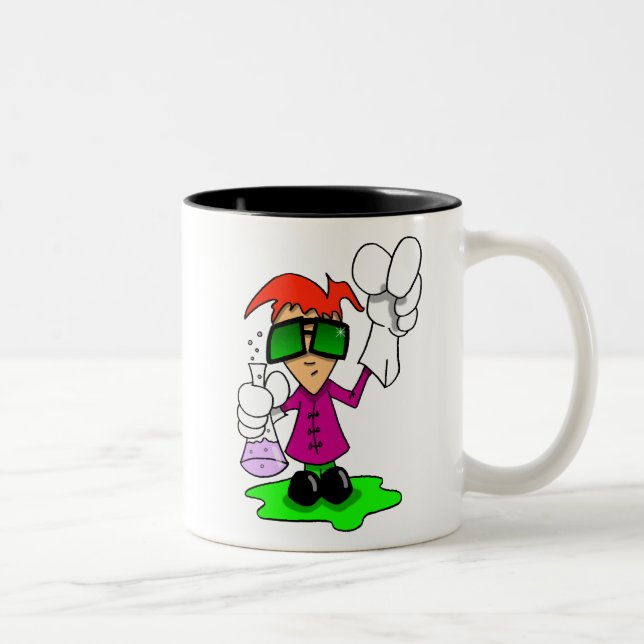 Lil wütender Wissenschaftler Zweifarbige Tasse (Rechts)