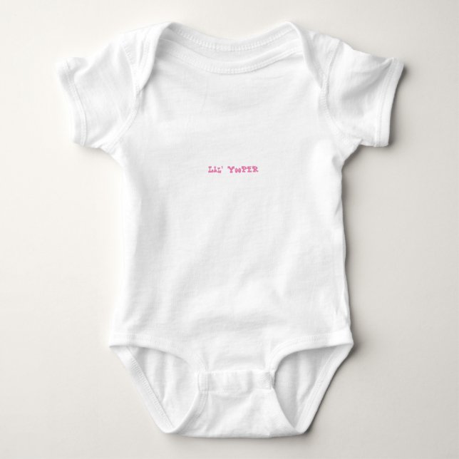 Lil' Yooper Michigan Baby Bodysuit PINK Baby Strampler (Vorderseite)