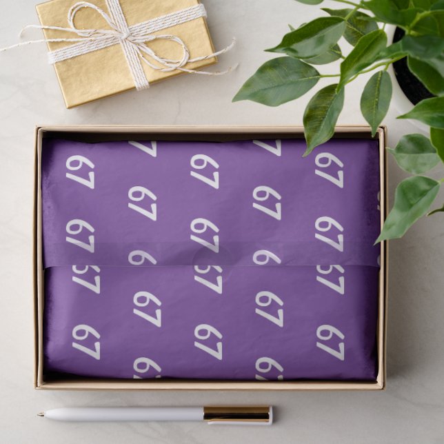 Lila 67 Meme  Seidenpapier (Geschenk)
