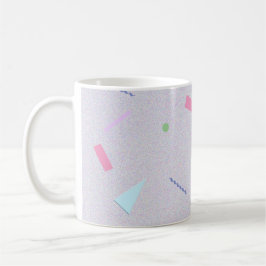 Lila 80er Geo Print Tasse
