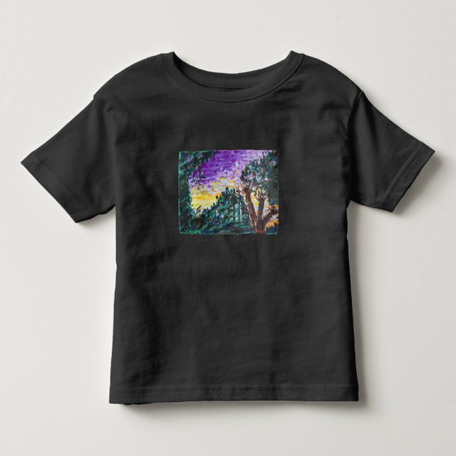Lila Abend Kleinkind T-shirt (Vorderseite)