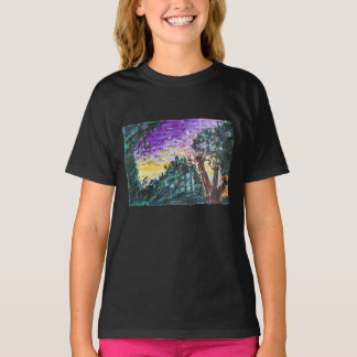 Lila Abend T-Shirt