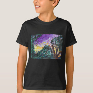 Lila Abend T-Shirt