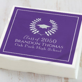 Lila Abschluss Elegante Laureate Custom Serviette