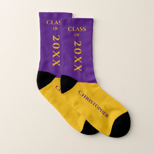 Lila Abschluss Socken (Paar)