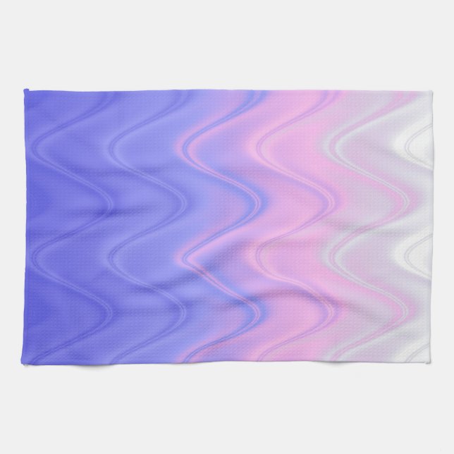 Lila Abstrakt Geschirrtuch (Horizontal)