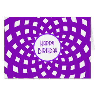 Lila Abstrakt Happy Card