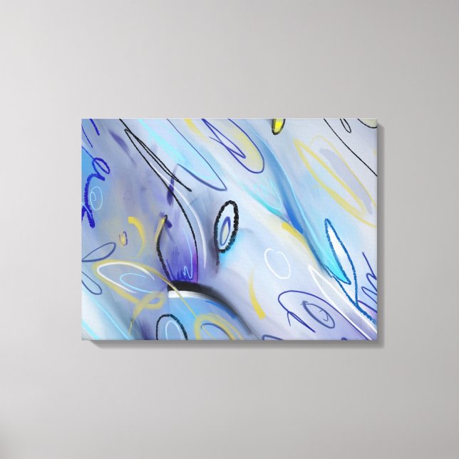 Lila abstrakt leinwanddruck (Vorderseite)