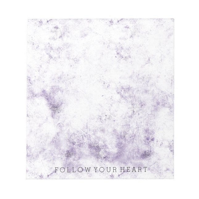 Lila Abstrakt Notizblock (Vorderseite)