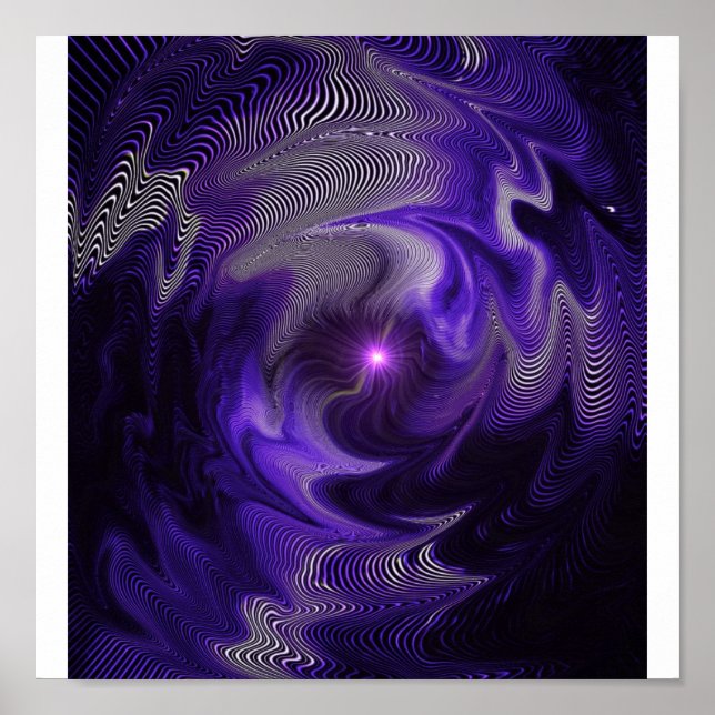 Lila Abstrakt Poster (Vorne)
