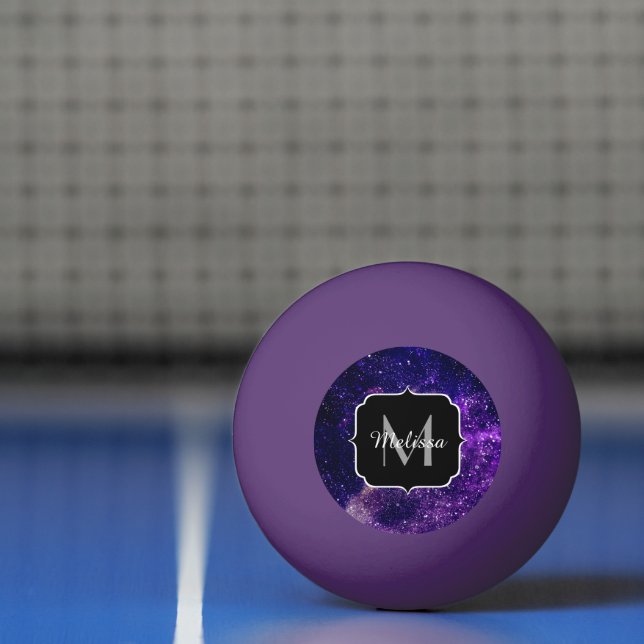 Lila  abstrakte Galaxie Tischtennisball (Netto)