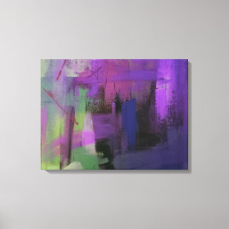 Lila Abstrakte StretchCanvas Leinwanddruck
