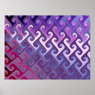 Lila abstrakte Textur Poster