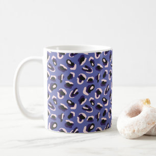 Lila Abstrakte Tierausdruck Kaffeetasse