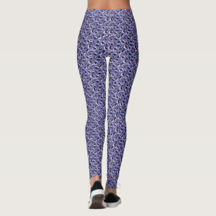 Lila Abstrakte Tierausdruck Leggings