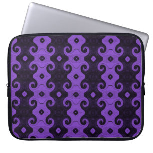 Lila Abstrakter Diamond Eye Curls Laptop-Sieb Laptopschutzhülle