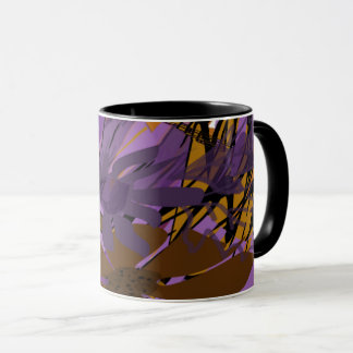 Lila abstrakter Graffiti Artwo4k Becher | Moderner Tasse
