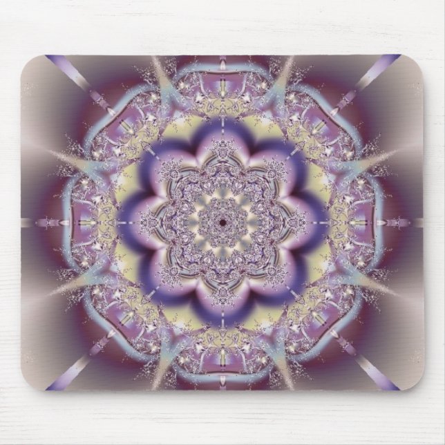 Lila abstrakter Kunst-Entwurf Mousepad (Vorne)
