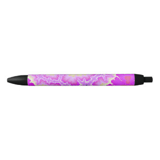 Lila abstrakter Stift-Schwarz-Tinten-Stift Kugelschreiber