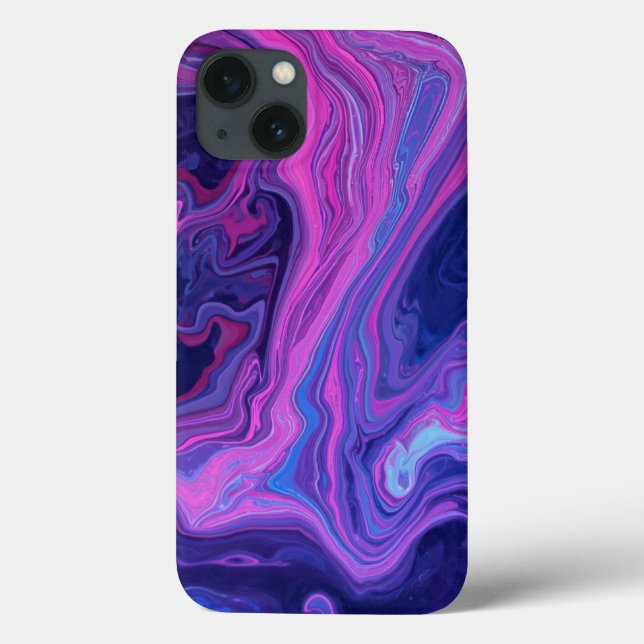 Lila Abstrakter TelefonCase Case-Mate iPhone Hülle (Rückseite)