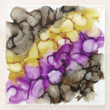 Lila Abstrakter Untersetzer