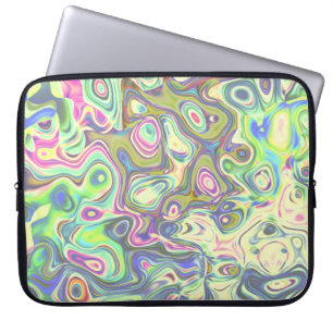 Lila Abstraktes Amoeba Art Laptop-Sieb Laptopschutzhülle