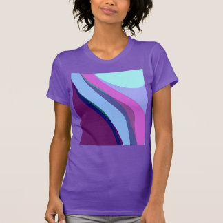 Lila Abstraktes Artikel 308 T-Shirt