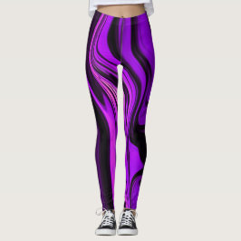 Lila abstraktes Design Leggings