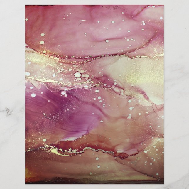 Lila Abstraktes Kunstbuch (Vorderseite)