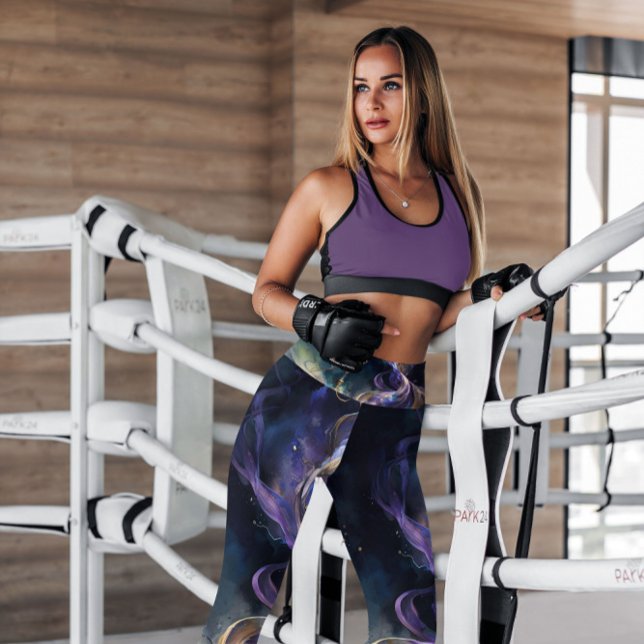 Lila Abstraktes Rauch Gemustert | LEGGINGS (Von Creator hochgeladen)