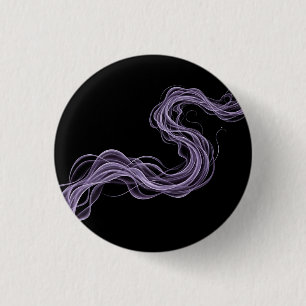 Lila Abstraktes Rauchen - Ätherische Mauer Kunst Button