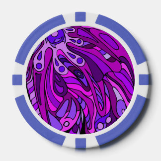 Lila Acht Pokerchips