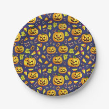 Lila Acorns und Pumpkin Halloween