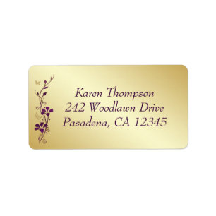 Lila, Adressaufkleber