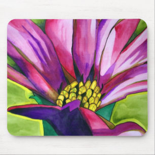 Lila afrikanische Daisy-Blume Mousepad