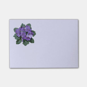 Lila afrikanische Violett-Blume Post-it Klebezettel