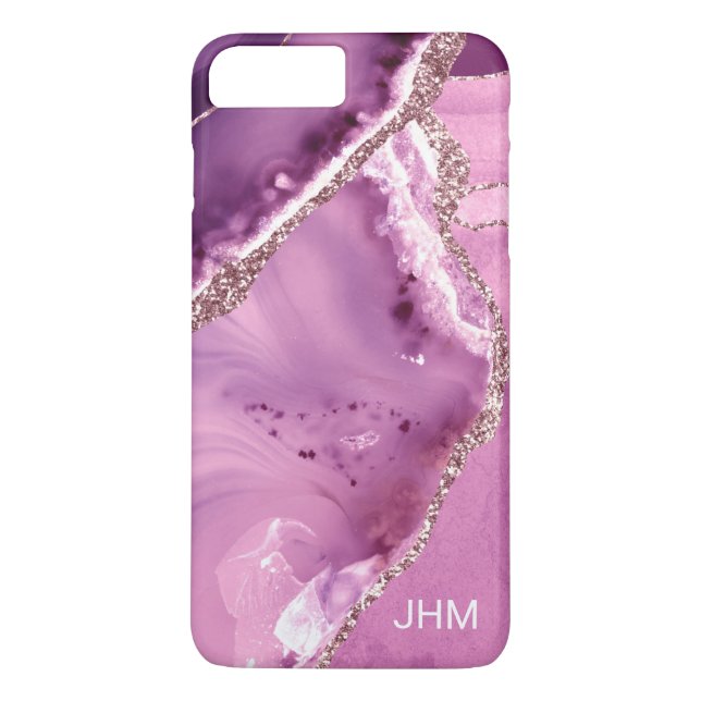 Lila Agate Case-Mate iPhone Hülle (Rückseite)
