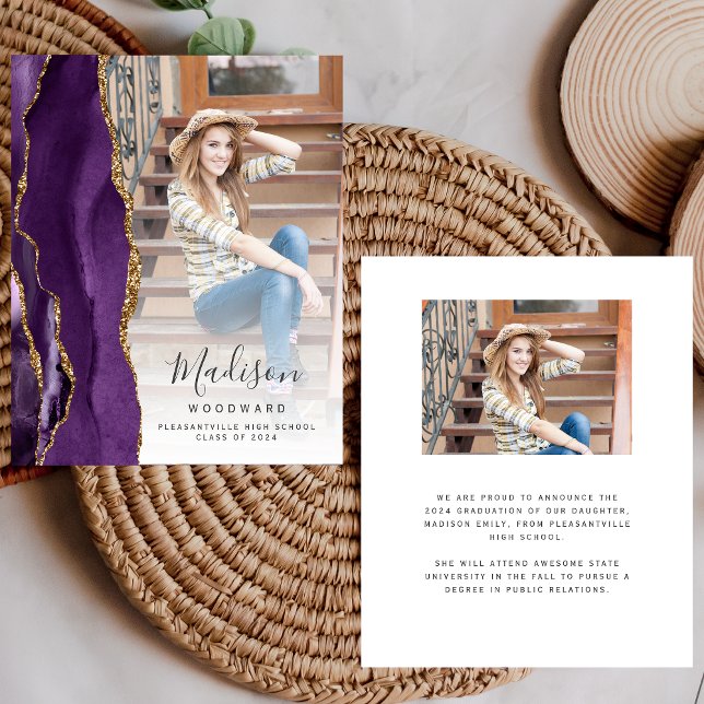 Lila Agate Foto 2024 Abschluss Ankündigung (Von Creator hochgeladen)