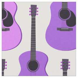 Lila Akustikgitarre-Muster Stoff