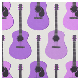 Lila Akustikgitarre-Muster Stoff