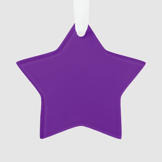 Lila Akzent Farbdekor Hintergrund anpassbar Ornament (Vorderseite)