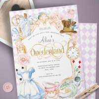 Lila Alice Wunderland Tee Party verrückte Hasser M