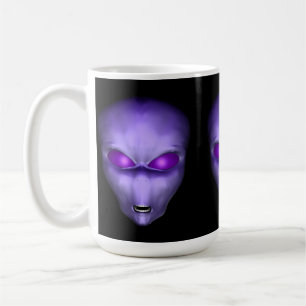 Lila Alien Kaffeetasse