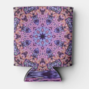 Lila Alien Kaleidoskopie Mandala Dosenkühler