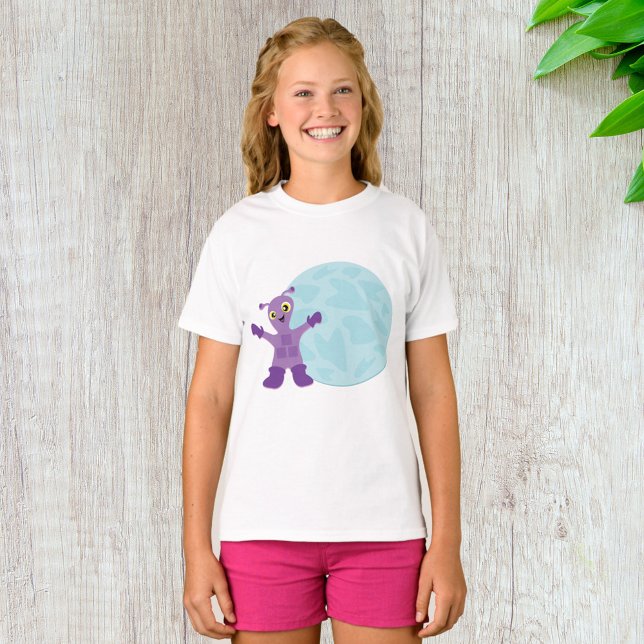 Lila Alien T-Shirt (Von Creator hochgeladen)