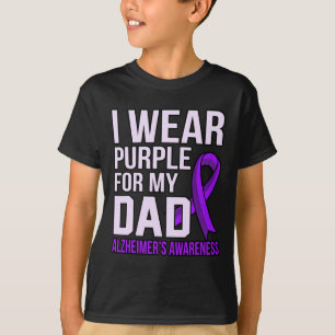 Lila Alzheimer-Bewusstseins-Schleife für Papa T-Shirt