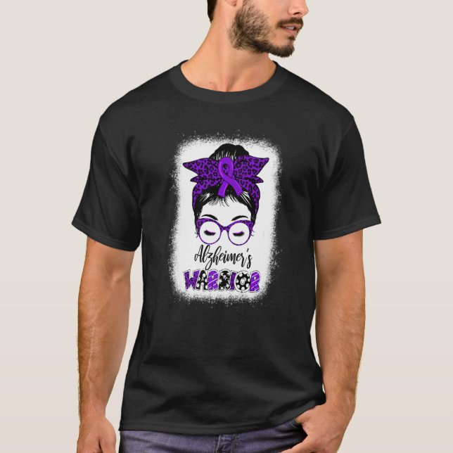 Lila Alzheimer-Sensibilisierung für Alzheimer T-Shirt (Vorderseite)