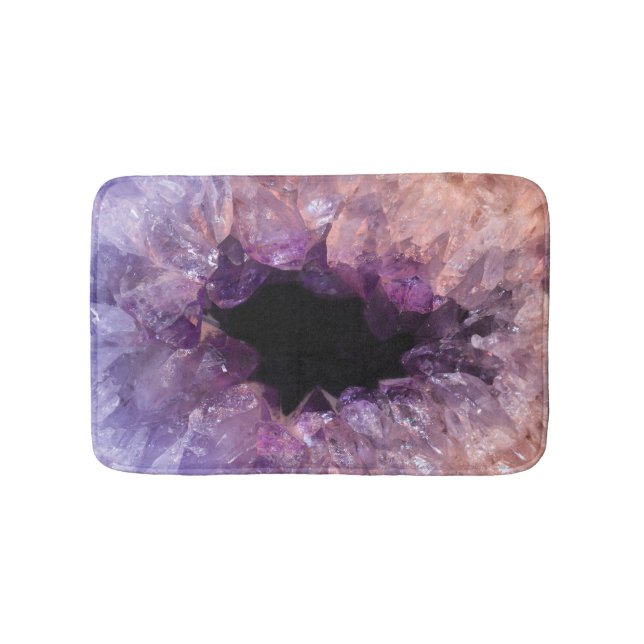 Lila Amethyst Badematte (Vorderseite)