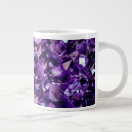 Lila Amethyst Crystal Geode Gemstone Februar Jumbo-Tasse