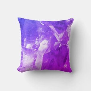Lila Amethyst Crystals Design-Kissen Kissen